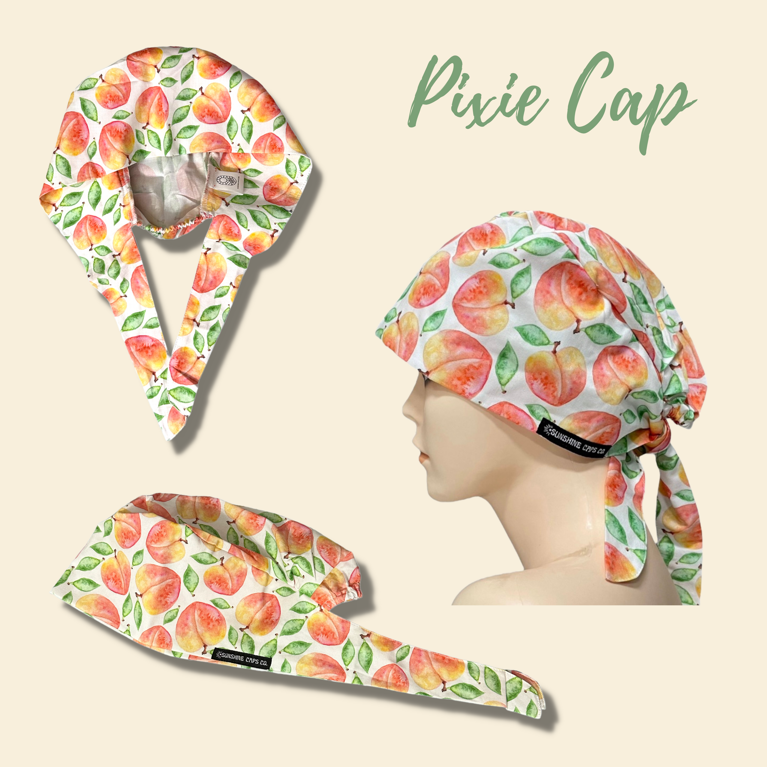 Scrub Cap/ Scrub Hat I Love USA Unisex Pixie Women/men 