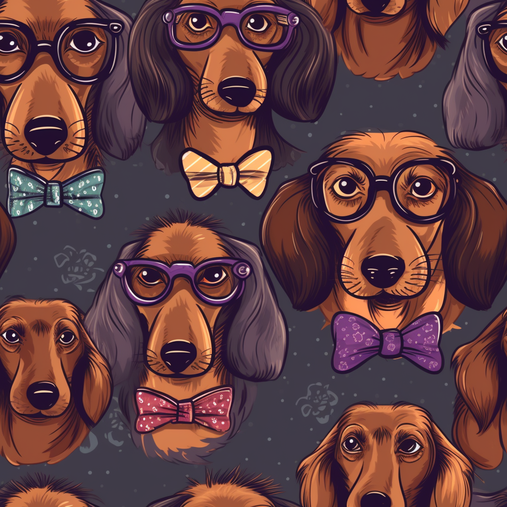 Dashing Dachshunds- Ponytail