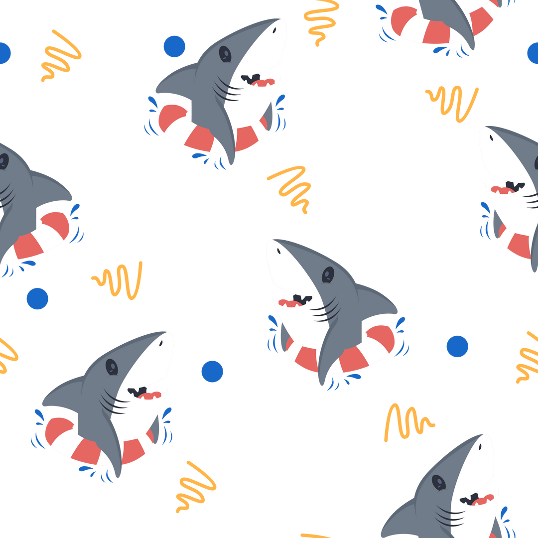 Shark Floaties- Ponytail