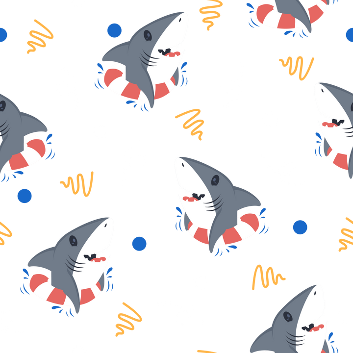 Shark Floaties- Ponytail