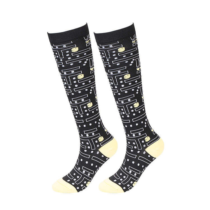 Pac-Man Video Game- Compression Socks