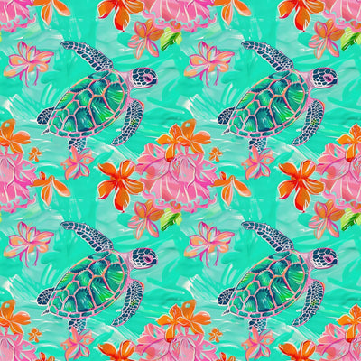 Tropical Turtles- Bouffant