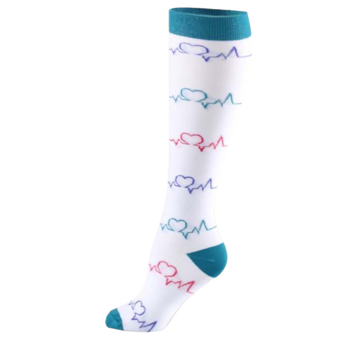 Pulse on White- Compression Socks