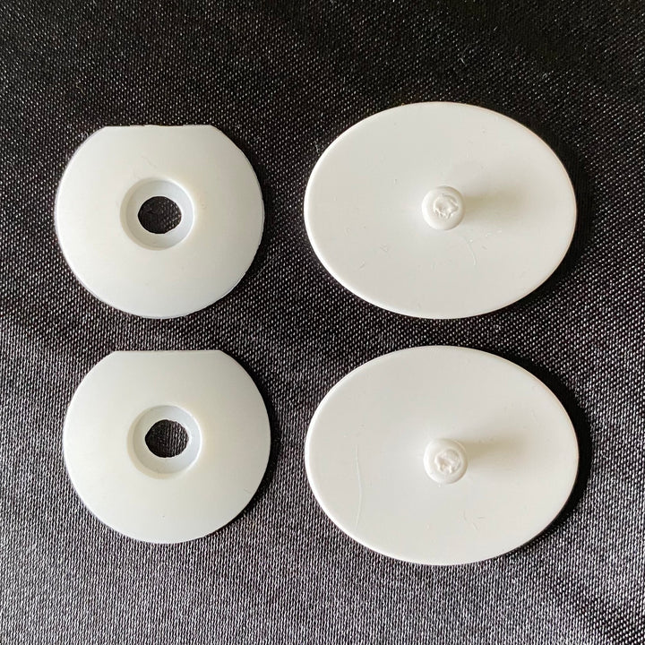 Snap Buttons- White